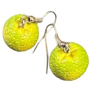 Green orange women's earrings/ kids